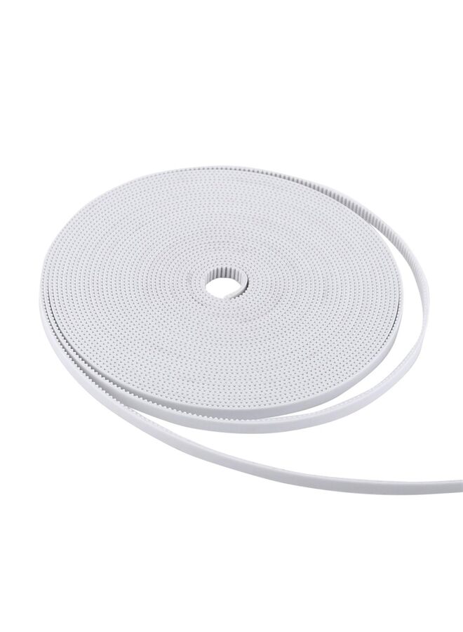 LAMAY 6mm Timing Belt 3D Printer Belt White Open Synchronous Belt with Steel Core 10M - Image 1